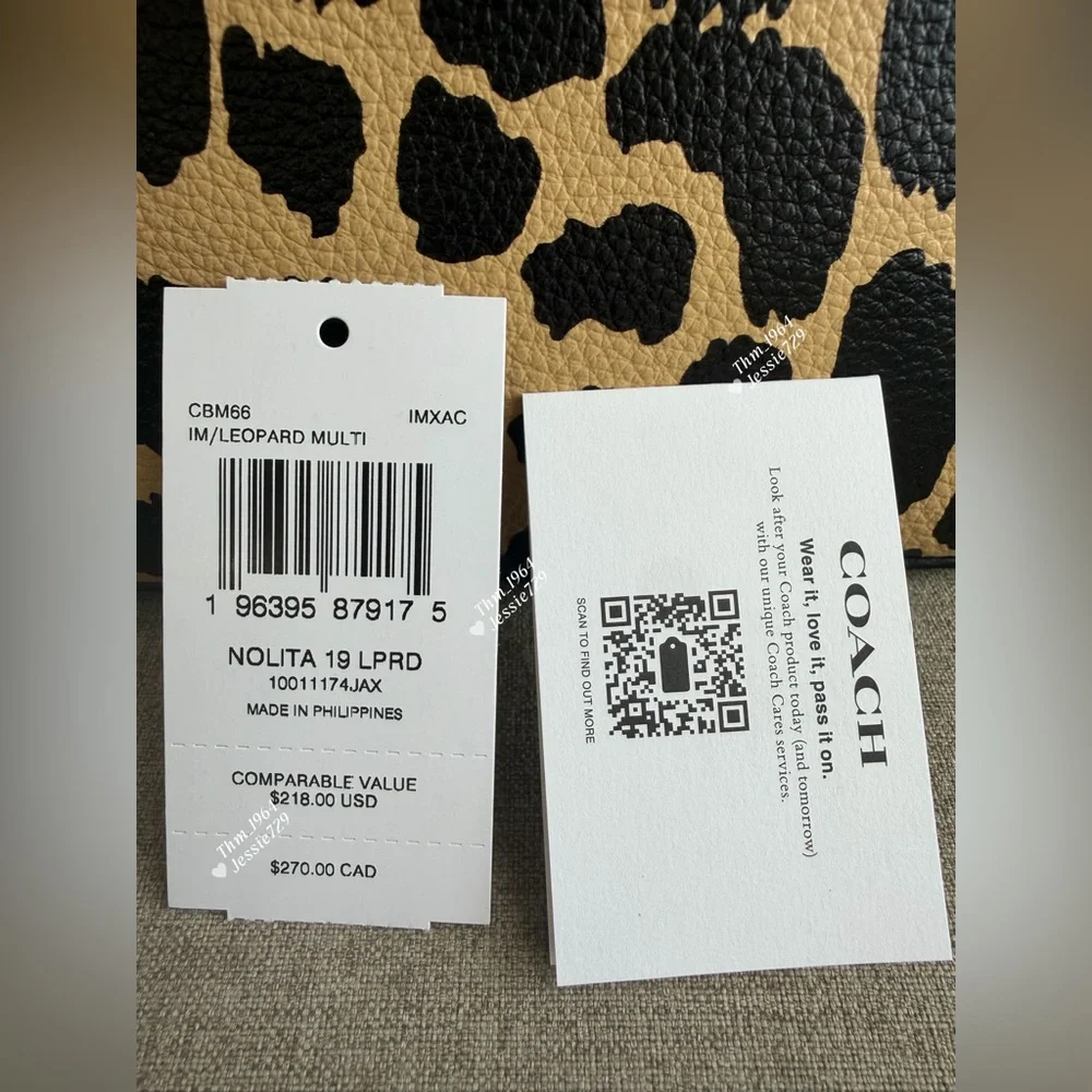 NWT！3PCS COACH Nolita 19 With Leopard Print（CBM66）fast shipping MOTHER DAY GIFT - Picture 10 of 15